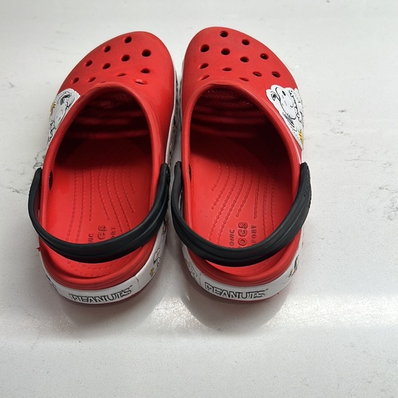 Crocs Fun Lab Snoopy Woodstock Clog Little Kids Size 13 Red - Picture 5 of 14
